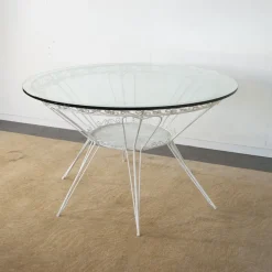 Pamono Round Garden Tea Table in Wrought Iron by Gio Ponti, 1950s Best