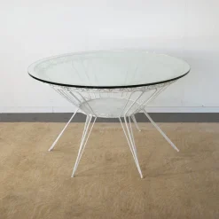 Pamono Round Garden Tea Table in Wrought Iron by Gio Ponti, 1950s Best