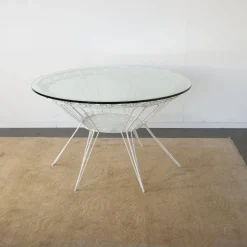Pamono Round Garden Tea Table in Wrought Iron by Gio Ponti, 1950s Best