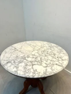Pamono Round Marble Pedestal Table Online