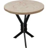 Pamono Round Outdoor Terrace Stone Top Table, France, 1930s Hot