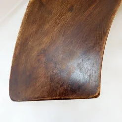 Pamono Round Table with Curved Benches by Pierre Chapo, France, 1960s, Set of 5