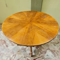 Pamono Round Walnut Game Table, 1890s Online