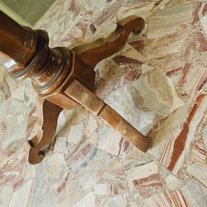 Pamono Round Walnut Game Table, 1890s Online