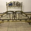 Pamono Royal, Ancient Brass Bed from the Castle Property Around 1900, 1890s Outlet