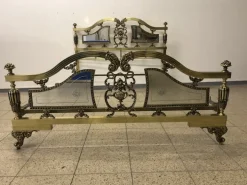 Pamono Royal, Ancient Brass Bed from the Castle Property Around 1900, 1890s Outlet