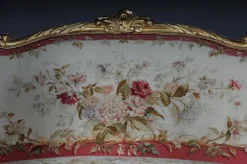 Pamono Royal Louis XV or Rococo Tapestry Sofa & Chairs, 1880s, Set of 3