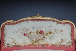 Pamono Royal Louis XV or Rococo Tapestry Sofa & Chairs, 1880s, Set of 3