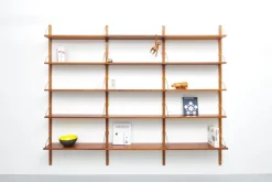 Pamono Royal System Teak Wall Shelf by Poul Cadovius for Cado, 1950s Hot