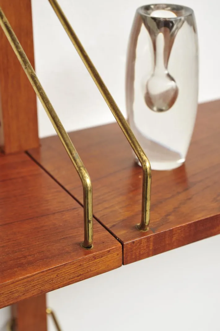 Pamono Royal System Teak Wall Shelf by Poul Cadovius for Cado, 1950s Hot