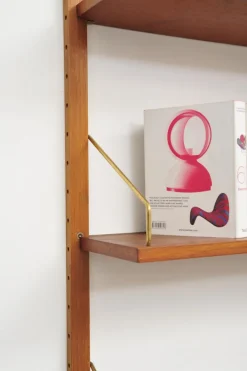 Pamono Royal System Teak Wall Shelf by Poul Cadovius for Cado, 1950s Hot