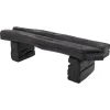 Pamono Rustic Blackened Wood Garden Bench by Logniture Best