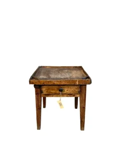 Pamono Rustic Cobbler's Table with Drawer Discount