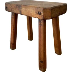 Pamono Rustic Farmhouse Chopping Block Table, 1956