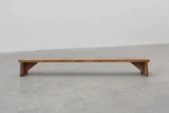 Pamono Rustic French Wooden Low Bench in the style of Wabi Sabi, 1880s Discount