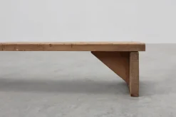 Pamono Rustic French Wooden Low Bench in the style of Wabi Sabi, 1880s Discount