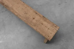 Pamono Rustic French Wooden Low Bench in the style of Wabi Sabi, 1880s Discount