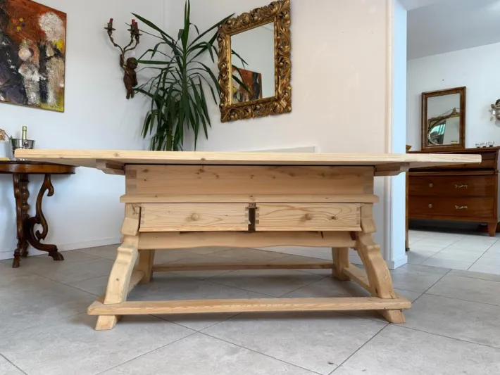 Pamono Rustic Jogl Table Farmhouse Table in Natural Wood Spruce Sale