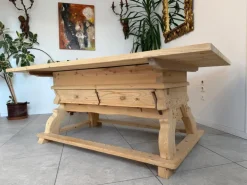 Pamono Rustic Jogl Table Farmhouse Table in Natural Wood Spruce Sale