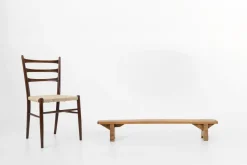 Pamono Rustic Low Bench in Wood, France, 1850s New