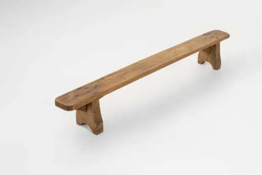 Pamono Rustic Low Bench in Wood, France, 1850s New