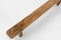 Pamono Rustic Low Bench in Wood, France, 1850s New