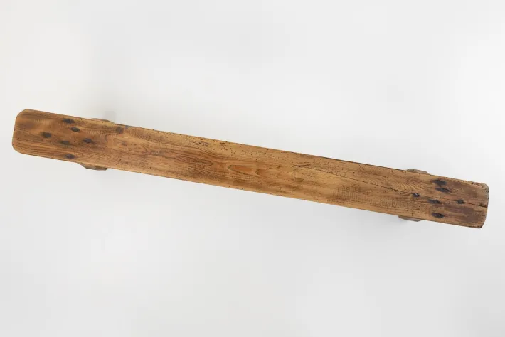 Pamono Rustic Low Bench in Wood, France, 1850s New