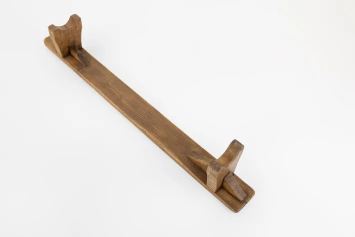 Pamono Rustic Low Bench in Wood, France, 1850s New