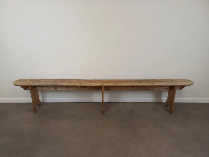 Pamono Rustic Oak Bench, 1920s Best