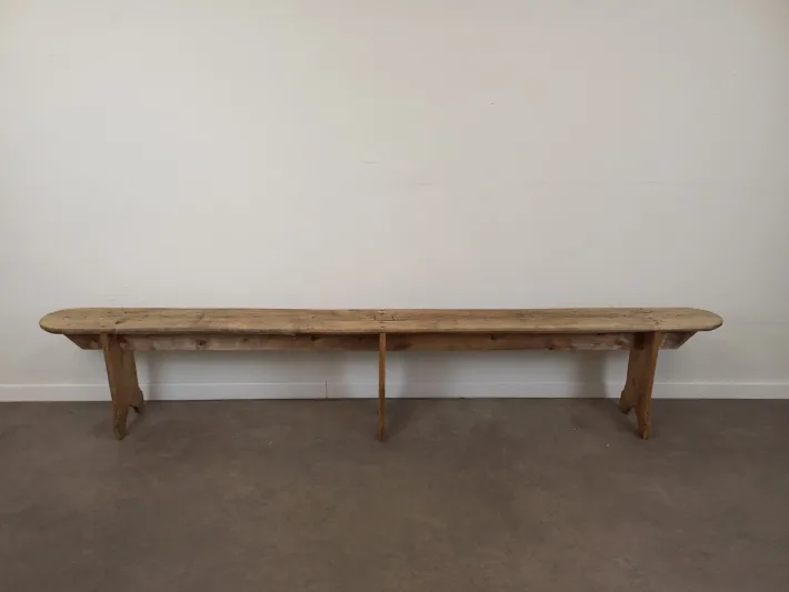 Pamono Rustic Oak Bench, 1920s Best