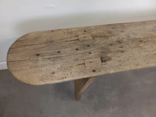 Pamono Rustic Oak Bench, 1920s Best