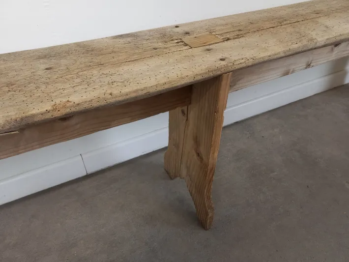 Pamono Rustic Oak Bench, 1920s Best