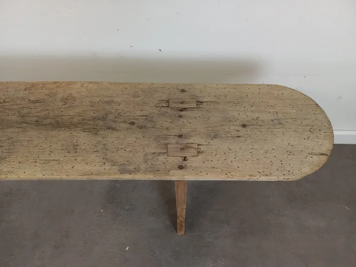 Pamono Rustic Oak Bench, 1920s Best
