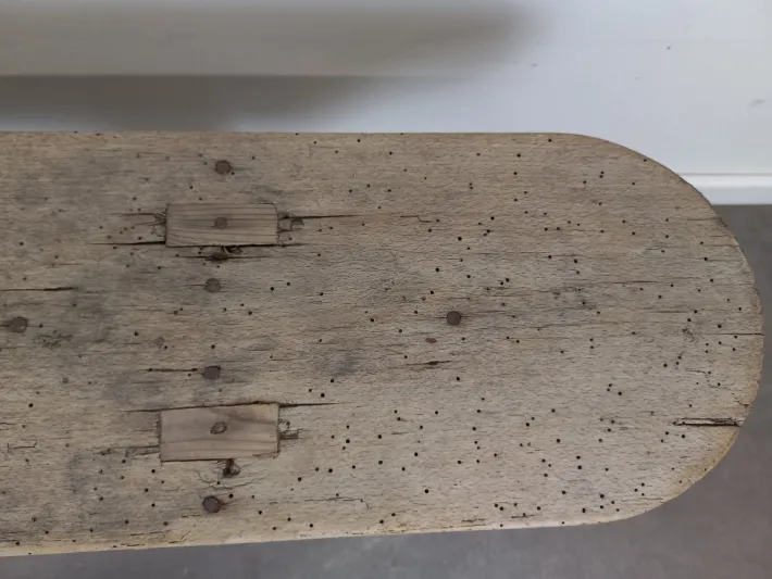 Pamono Rustic Oak Bench, 1920s Best
