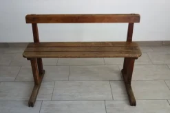 Pamono Rustic School Bench, 1950s Clearance