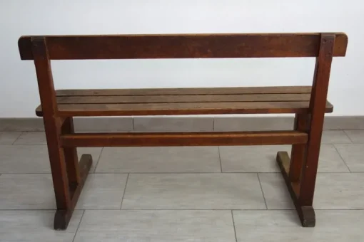 Pamono Rustic School Bench, 1950s Clearance