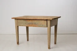 Pamono Rustic Swedish Country Table with Original Paint and Patina Best