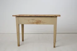 Pamono Rustic Swedish Country Table with Original Paint and Patina Best