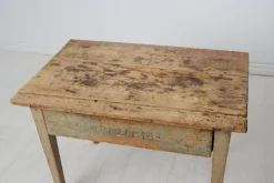 Pamono Rustic Swedish Country Table with Original Paint and Patina Best