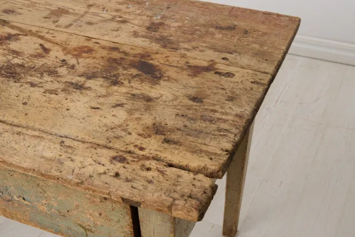 Pamono Rustic Swedish Country Table with Original Paint and Patina Best
