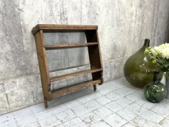 Pamono Rustic Wall Mounted Wooden Shelves, 1930s Best