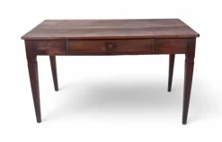 Pamono Rustic Walnut Worktable with Central Drawer New