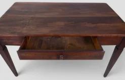 Pamono Rustic Walnut Worktable with Central Drawer New