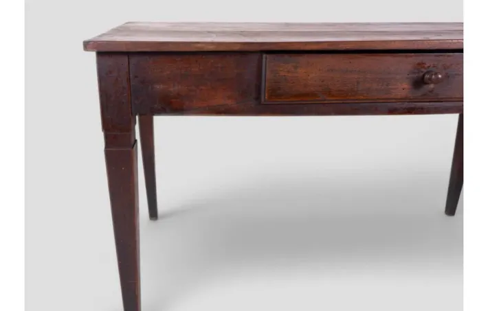 Pamono Rustic Walnut Worktable with Central Drawer New