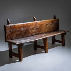 Pamono Rustic Wooden Bench, Alpines, 18th / 19th Century Outlet