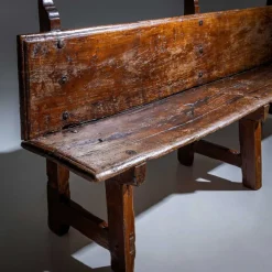 Pamono Rustic Wooden Bench, Alpines, 18th / 19th Century Outlet