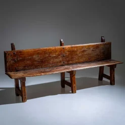 Pamono Rustic Wooden Bench, Alpines, 18th / 19th Century Outlet