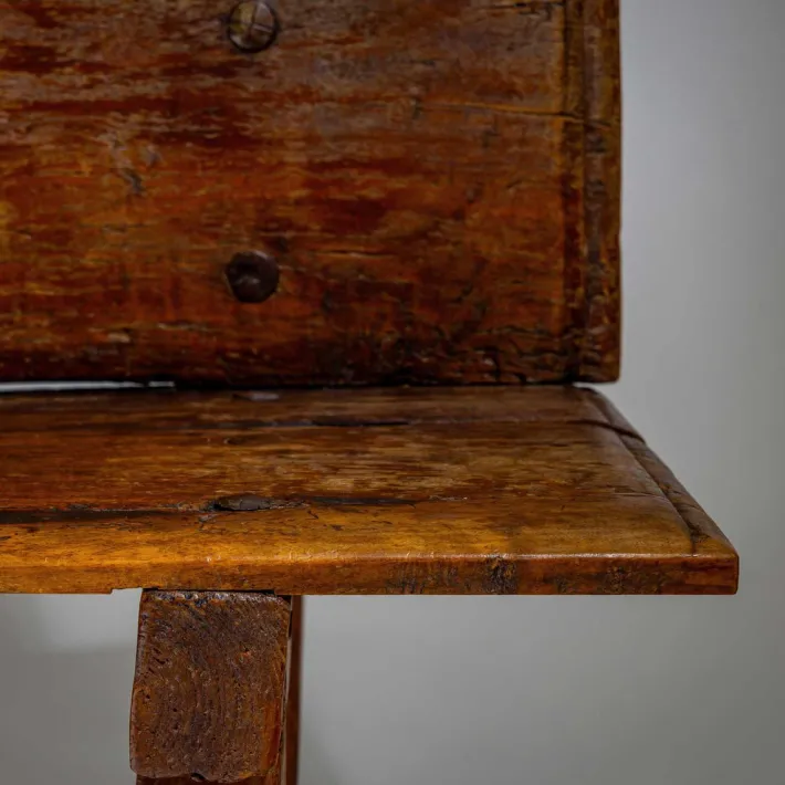 Pamono Rustic Wooden Bench, Alpines, 18th / 19th Century Outlet