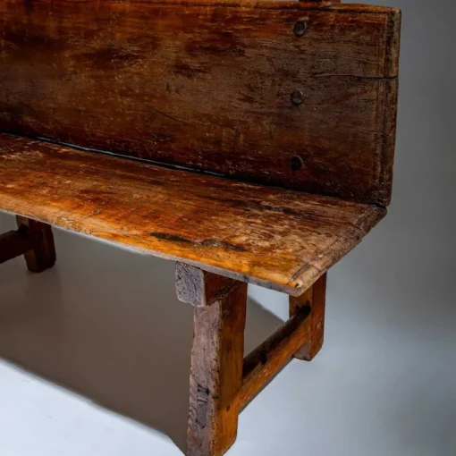 Pamono Rustic Wooden Bench, Alpines, 18th / 19th Century Outlet
