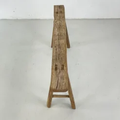 Pamono Rustic Wooden Pig Bench Online